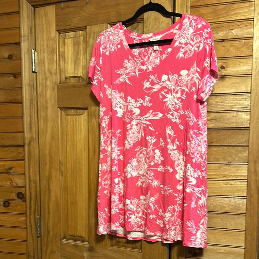Soma Pink Relaxed Tunic Blouse